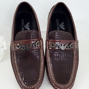 Vintage Men's Faux Suede-Leather Flats Loafer